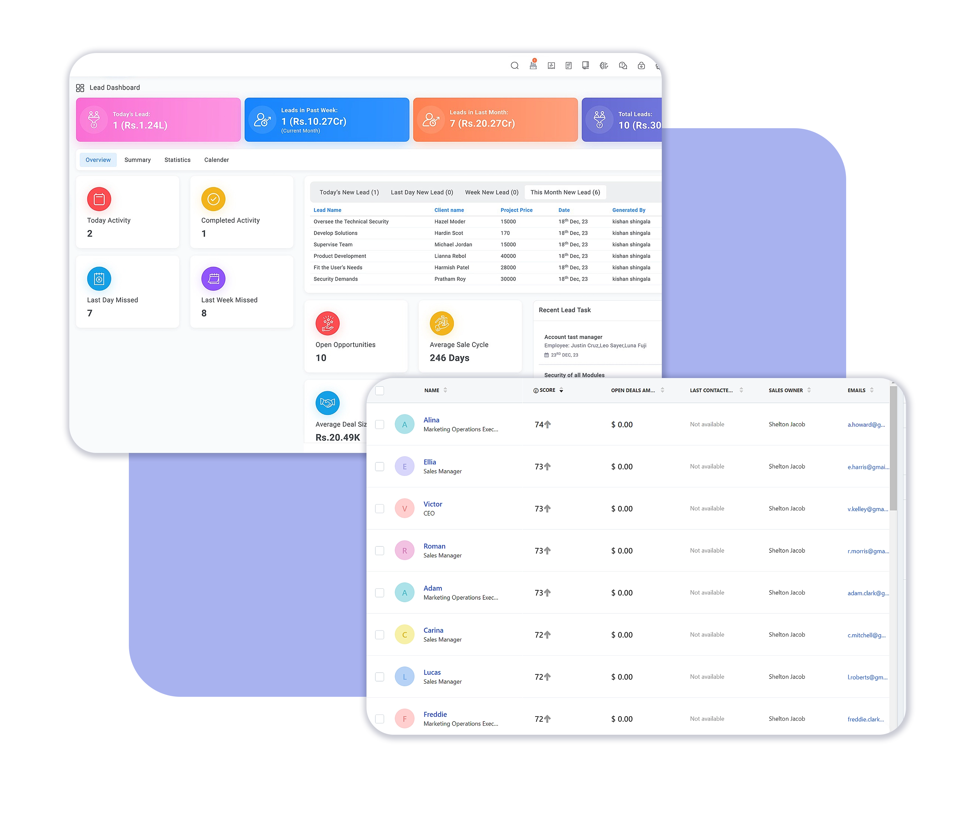 CRM & Lead Capture